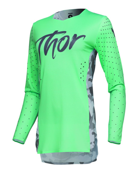 Maillot cross femme Thor 2025 Sportmode Shadow - Turquoise