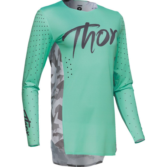 Maillot cross femme Thor 2025 Sportmode Shadow - Turquoise