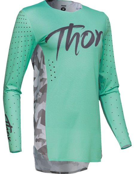 Maillot cross femme Thor 2025 Sportmode Shadow - Turquoise