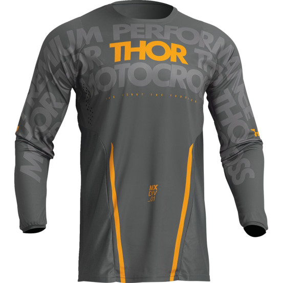 Maillot cross Thor Pulse Mono - Gris Jaune