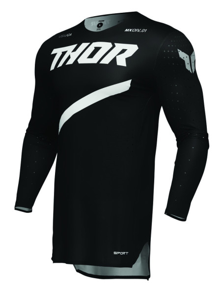 Maillot cross Thor 2025 Sportmode Brave - Noir