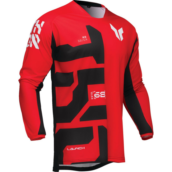 Maillot cross Thor 2025 Launchmode Forge - Rouge