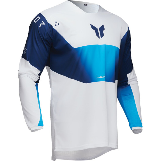 Maillot cross Thor 2025 Launchmode Storm - Blanc