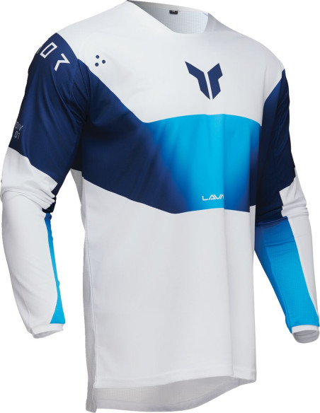 Maillot cross Thor 2025 Launchmode Storm - Blanc
