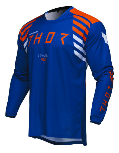 Maillot cross Thor 2025 Launchmode Zone - Bleu