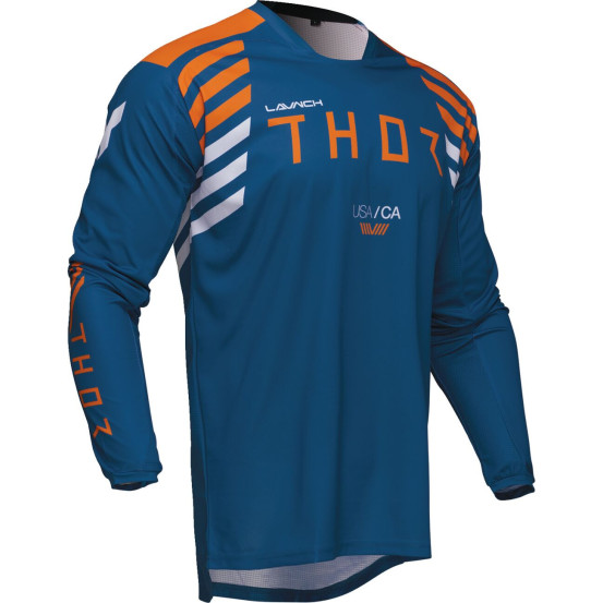 Maillot cross Thor 2025 Launchmode Zone - Bleu