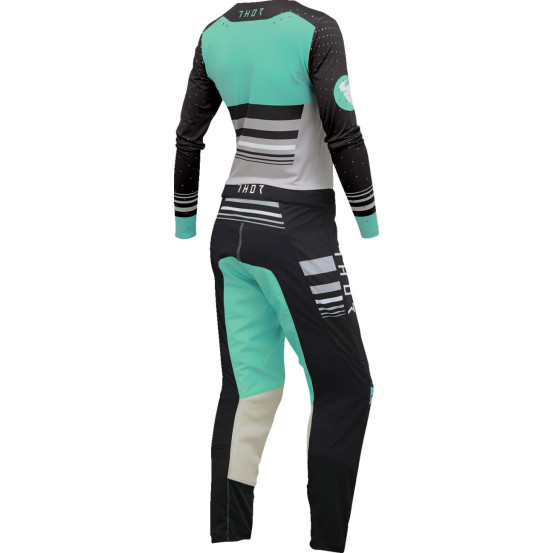 Maillot cross femme Thor 2024 Prime - Blaze Noir Vert