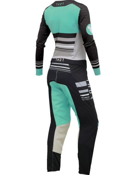 Maillot cross femme Thor 2024 Prime - Blaze Noir Vert