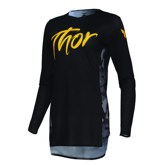 Maillot cross femme Thor 2025 Sportmode Shadow - Noir