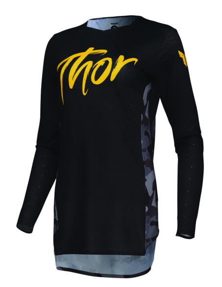 Maillot cross femme Thor 2025 Sportmode Shadow - Noir