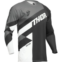 Maillot cross enfant Thor 2024 Sector - Checker Noir Gris