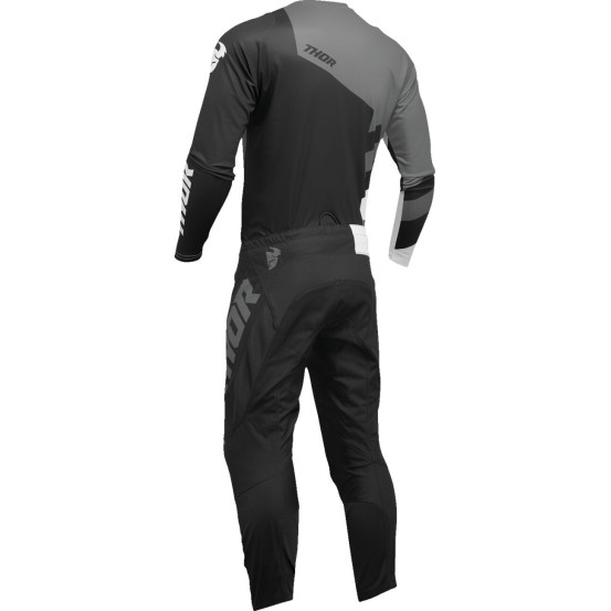 Maillot cross enfant Thor 2024 Sector - Checker Noir Gris