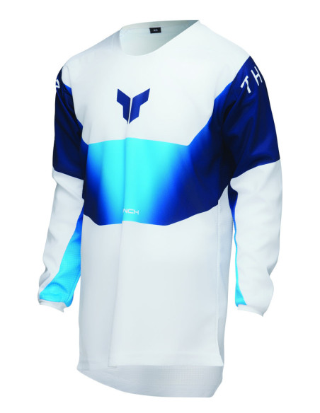 Maillot cross enfant Thor 2025 Launchmode Storm - Blanc