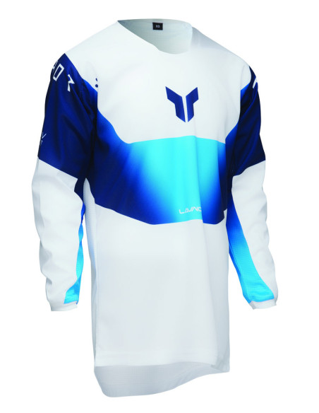 Maillot cross enfant Thor 2025 Launchmode Storm - Blanc