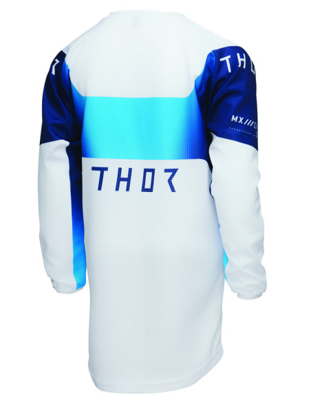 Maillot cross enfant Thor 2025 Launchmode Storm - Blanc