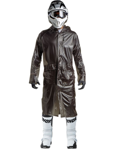 Veste longue de pluie Thor Taille unique - Noir