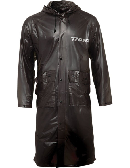 Veste longue de pluie Thor Taille unique - Noir