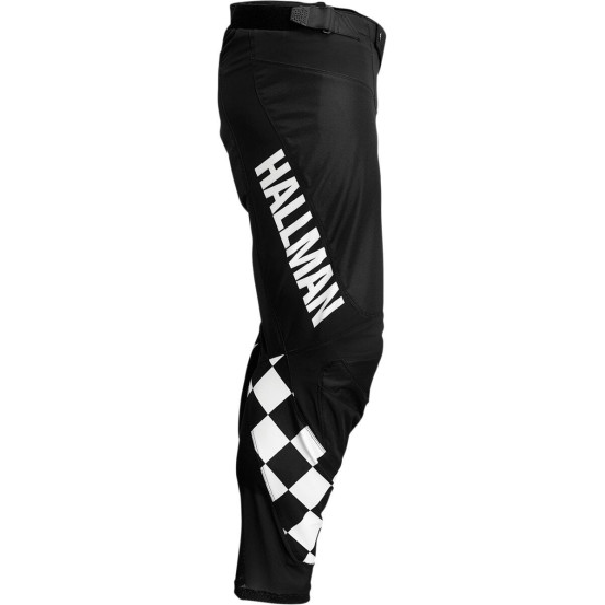 Pantalon cross Thor Hallman Differ Cheq - Noir Blanc