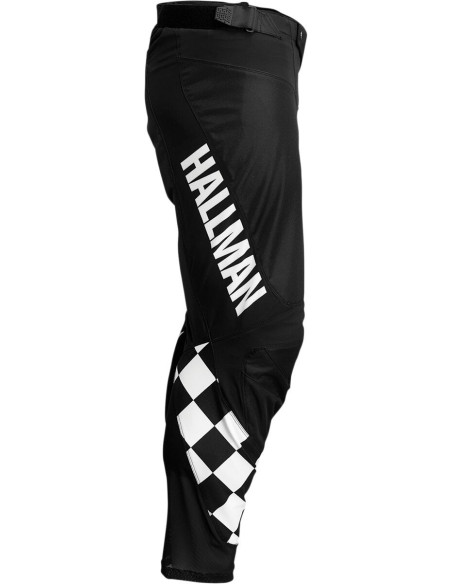 Pantalon cross Thor Hallman Differ Cheq - Noir Blanc