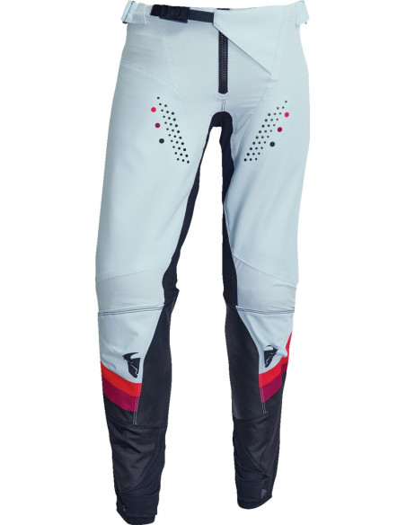 Pantalon cross femme Thor Pulse Rev - Noir Blanc