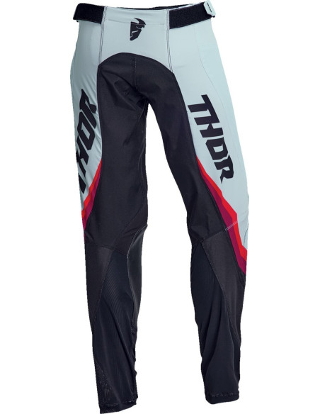 Pantalon cross femme Thor Pulse Rev - Noir Blanc