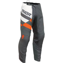 Pantalon cross enfant Thor 2024 Sector - Checker Charcoal Gris Orange