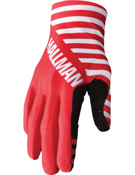 Gants cross Thor Hallman Mainstay Slice - Blanc Rouge