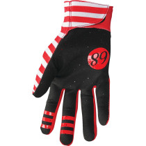 Gants cross Thor Hallman Mainstay Slice - Blanc Rouge 2
