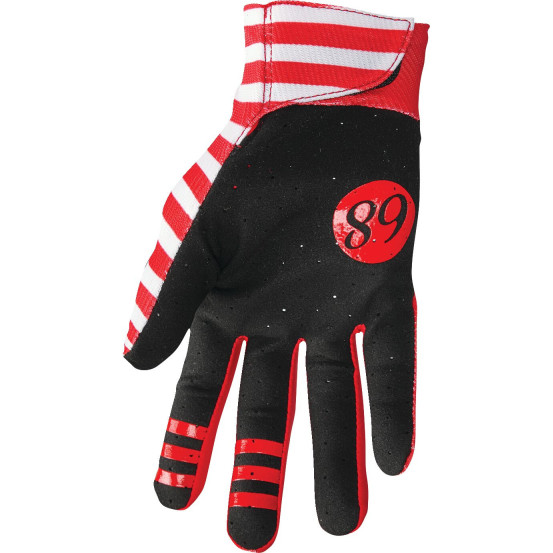 Gants cross Thor Hallman Mainstay Slice - Blanc Rouge