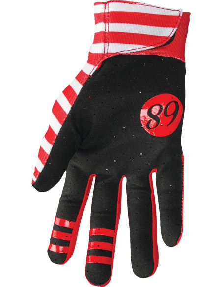 Gants cross Thor Hallman Mainstay Slice - Blanc Rouge