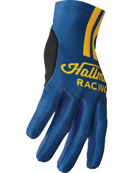 Gants cross Thor Hallman Mainstay Roosted - Jaune Bleu