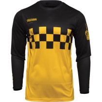 Maillot cross Thor Hallman Differ Cheq - Jaune Noir