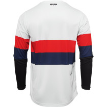 Maillot cross Thor Hallman Differ Draft - Blanc Rouge Bleu 2