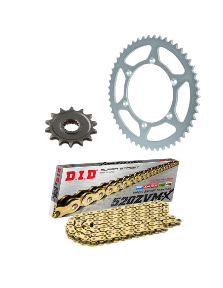 Kit chaine 520 Alu DID - BMW S1000 RR 2012-18 - S1000R 2013-20