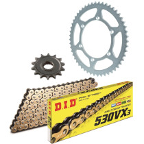 Kit chaine type origine 530 Acier DID - SUZUKI GR 650 1983-89