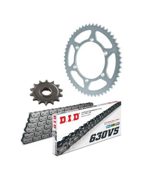 Kit chaine type origine 630 Acier DID - KAWASAKI 1100 GPZ 1981