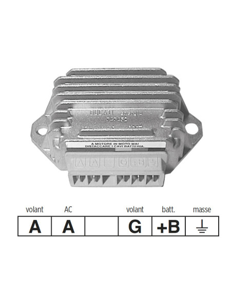 Régulateur Ducati Energia Piaggio 50 Free 1993-1997 50 Quartz 1992-1996 50 Sfera 1995-1997 50 Zip 1992-1999