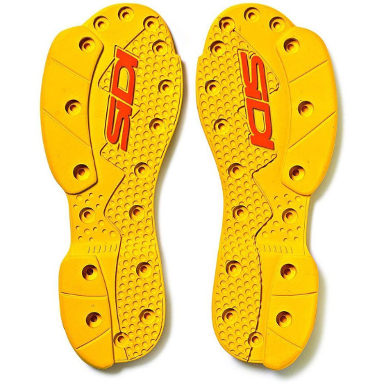 Semelles supermotard jaunes pour bottes SIDI Crossfire SRS et Crossfire 2 SRS