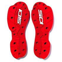Semelles supermotard rouges pour bottes SIDI Crossfire SRS et Crossfire 2 SRS