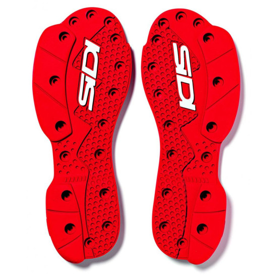Semelles supermotard rouges pour bottes SIDI Crossfire SRS et Crossfire 2 SRS