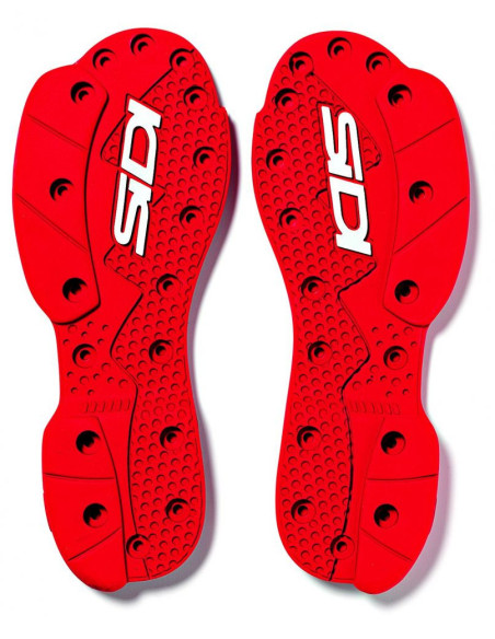 Semelles supermotard rouges pour bottes SIDI Crossfire SRS et Crossfire 2 SRS