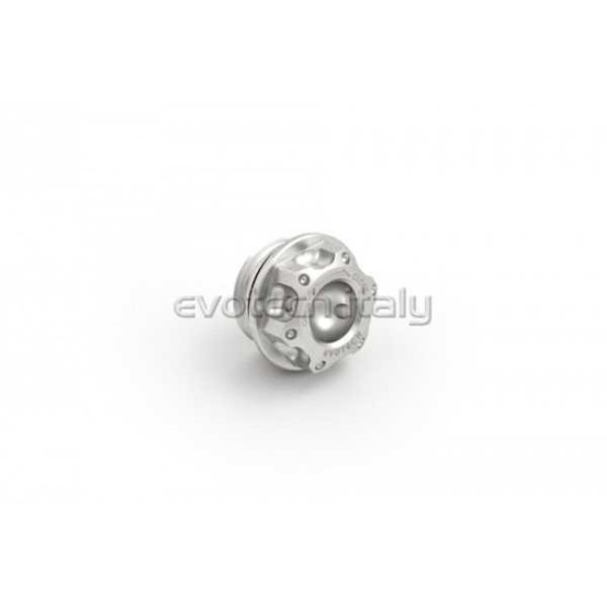 Bouchon de carter d'huile pré-percé -Argent - M20x2.5 - DUCATI - HONDA - KAWASAKI - TRIUMPH - YAMAHA