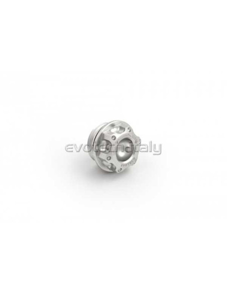 Bouchon de carter d'huile pré-percé -Argent - M20x2.5 - DUCATI - HONDA - KAWASAKI - TRIUMPH - YAMAHA