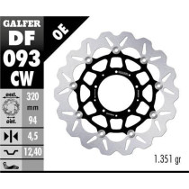 Disque de frein GALFER wave flottant route VFR 1200 - 320x4,5mm - HONDA VFR 1200