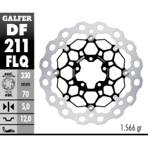 Disque de frein avant flottant GALFER CUBIQ - 330 mm- KAWASAKI ZX-10R SE