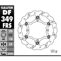 Disque de frein avant GALFER wave flottant oversize TSUNAMI 270mm - SUZUKI RM Z