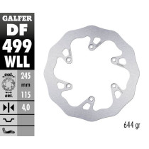 Disque de frein arrière fixe Wave GALFER- 245 mm- YAMAHA YZ WR (02)