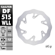 Disque de frein arrière fixe Wave GALFER- 245 mm- YAMAHA YZ 450 F 2018-2019