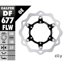 Disque de frein avant flottant Wave GALFER - 260 mm- GAS GAS