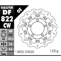 Disque de frein GALFER wave flottant route 300x6,3mm - HARLEY DAVIDSON 1185 V-ROD